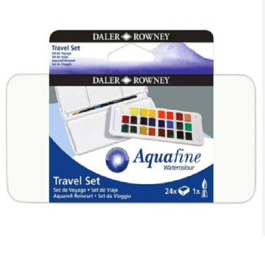 Estojo Aquarela Pastilha C/24 Aquafine 131900102 Daler Rowey
